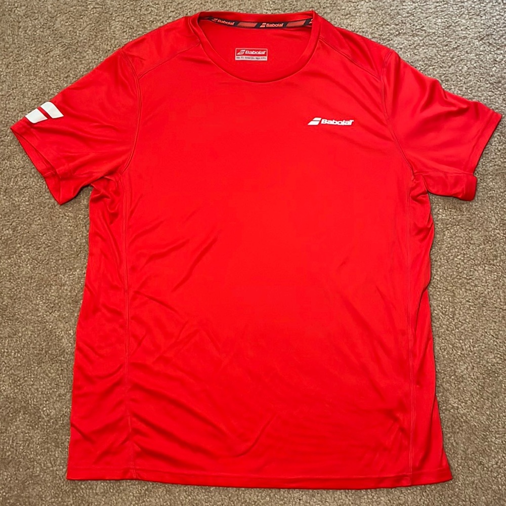 Men’s Babolat tennis T shirt, size XL, EUC